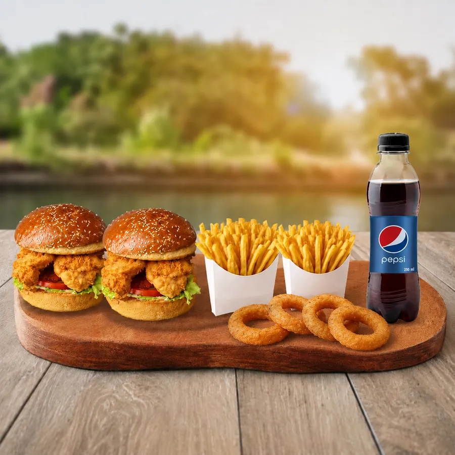 2'li Tavuk Burger (100-120 gr X 2)