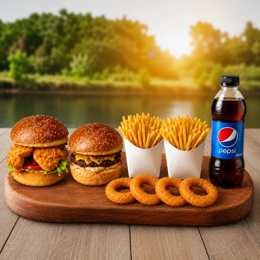 1 Et 1 Tavuk burger (120 gr X 2)