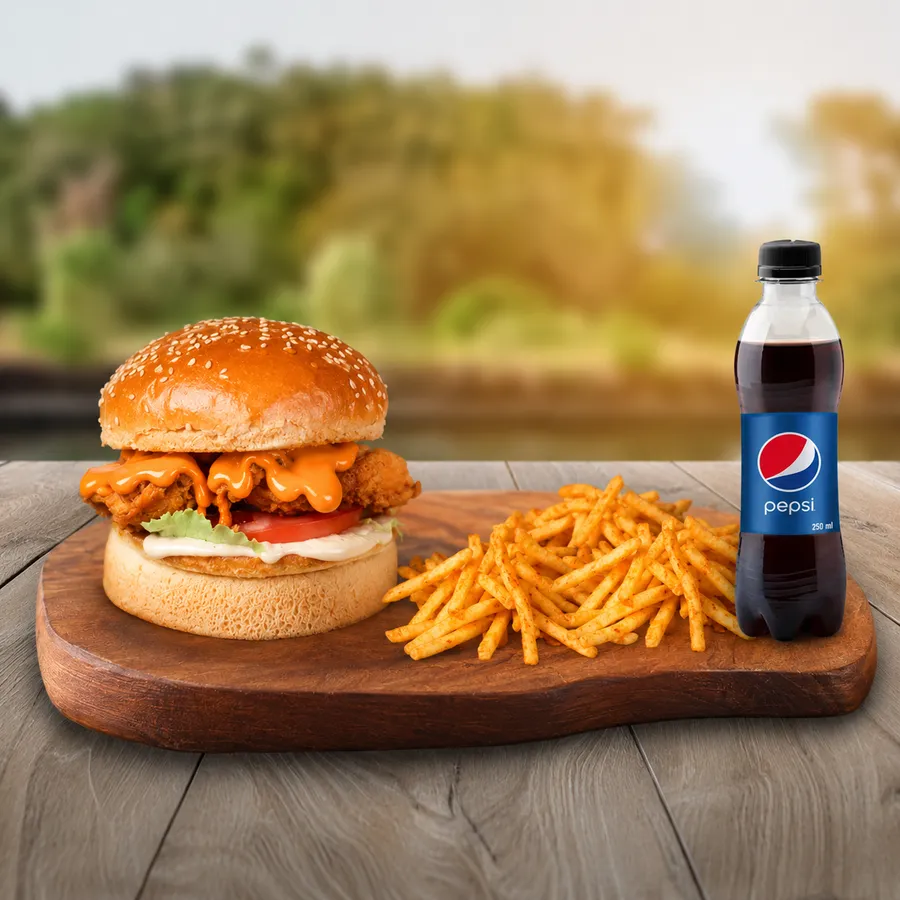 Farmer Peri Peri burger (60-80 gr) + İçecekli