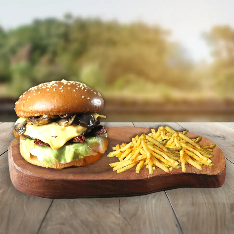 Mushroom Cheese Burger (120 gr.)