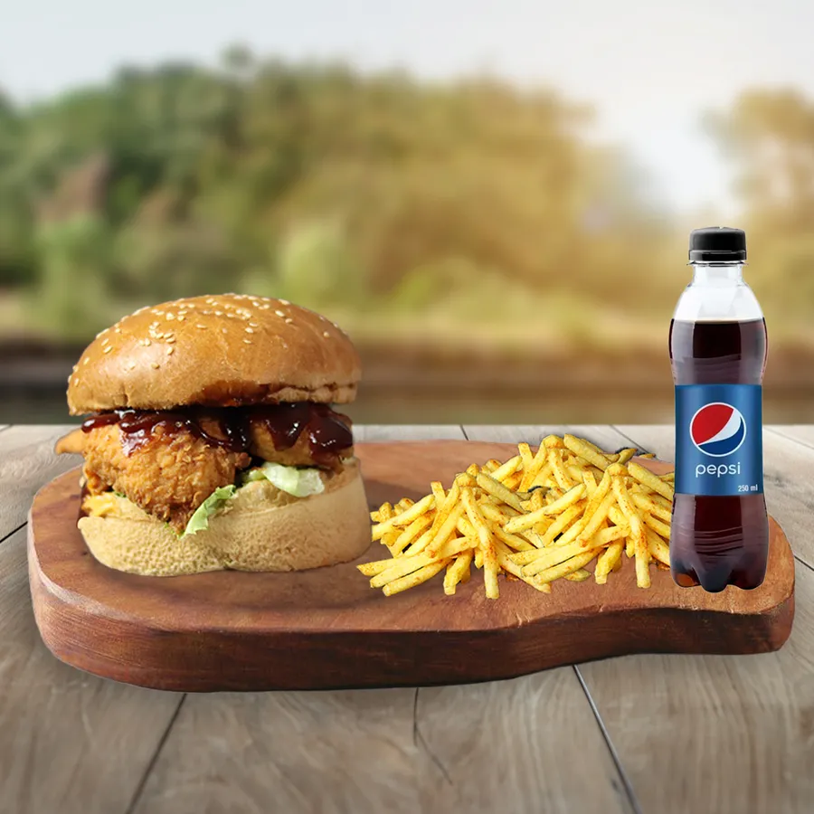 Farmer Barbekü Burger (60-80 gr) + İçecek