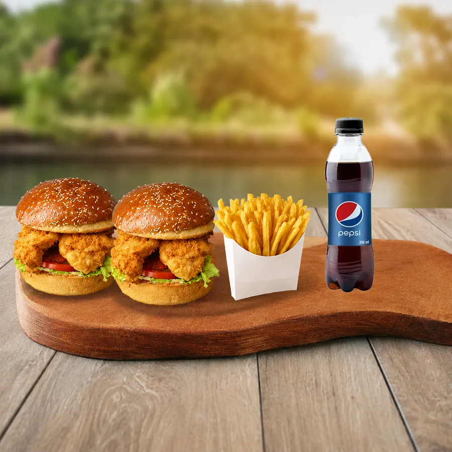 Doyuran Tavuk Burger (60 gr + 60 gr)