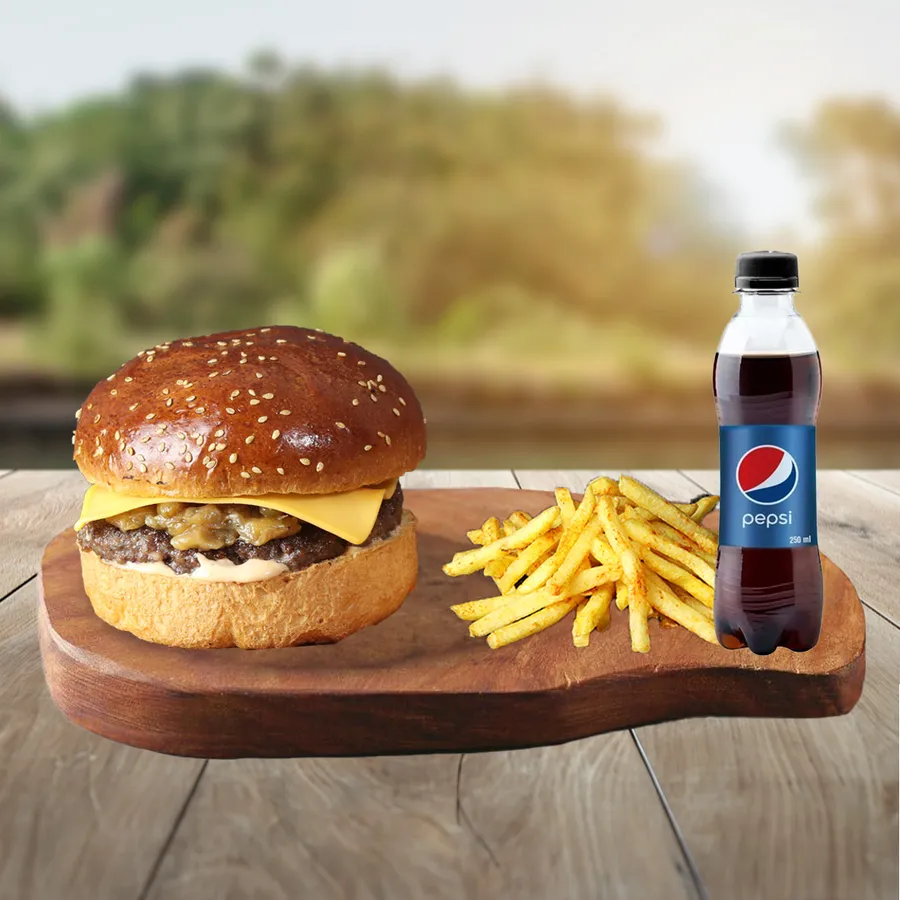 Cheeseburger (60 gr) + İçecek